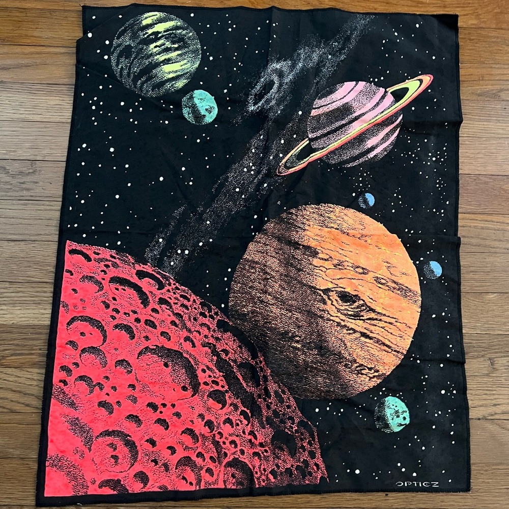 Opticz black light cosmic wall art